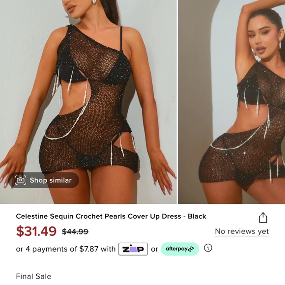 Fashionnova brand new sequin cover up - Picture 2 of 2